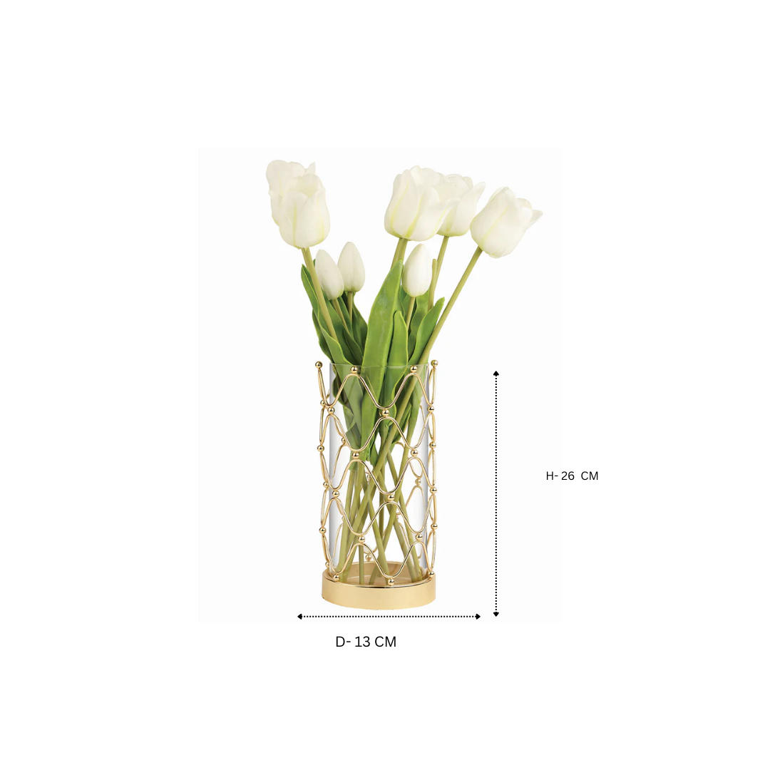 Flower Vase medium- Gold