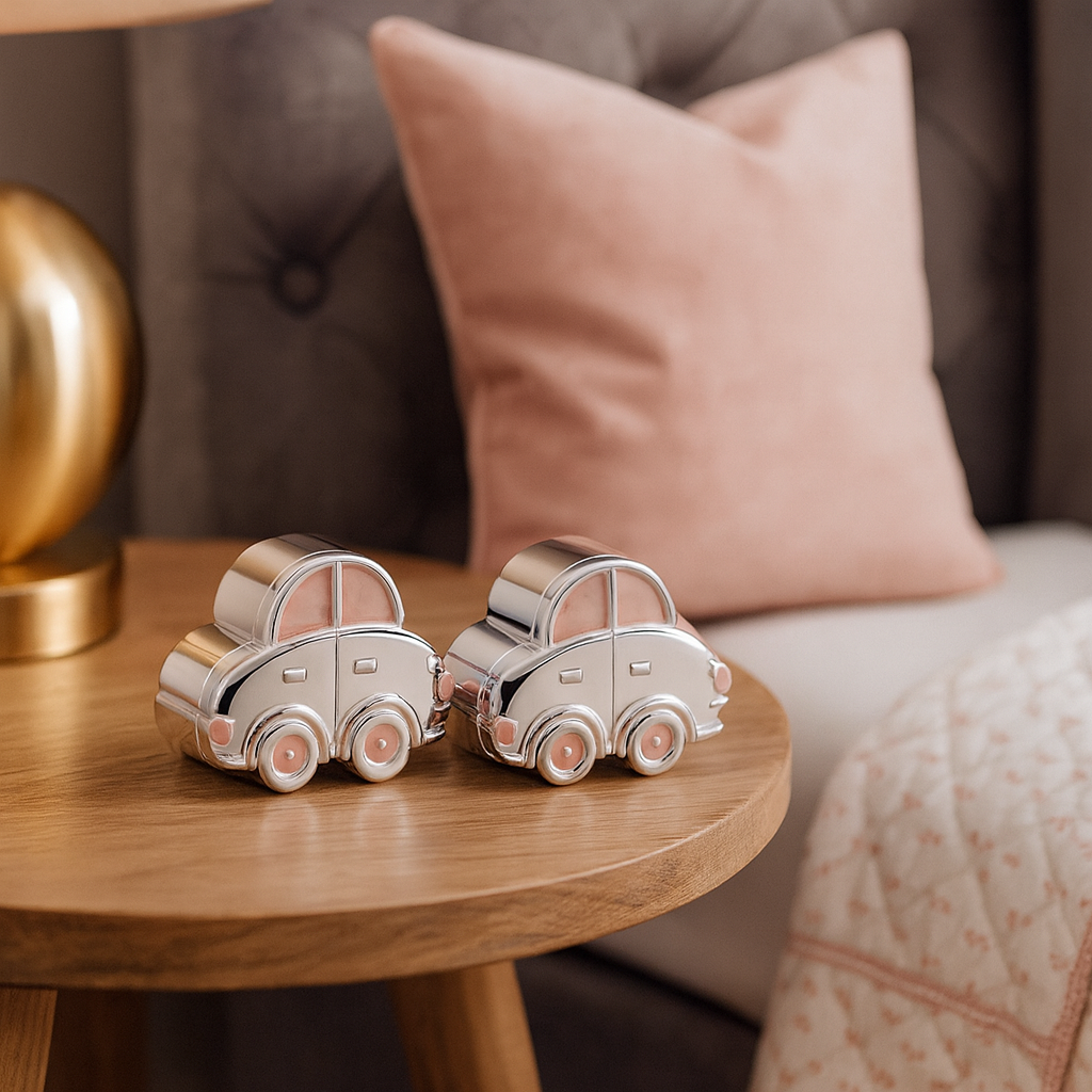 Sedan Car & Curl Box Pink