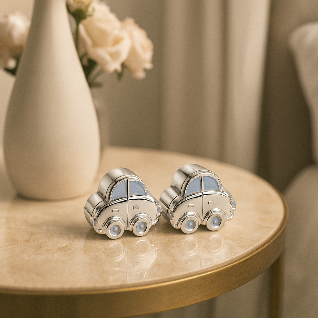 Sedan Car & Curl Box Blue