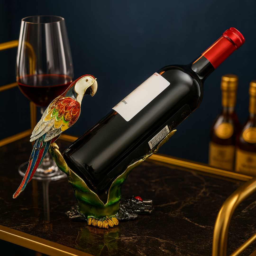 Parrot wine holder- Colored