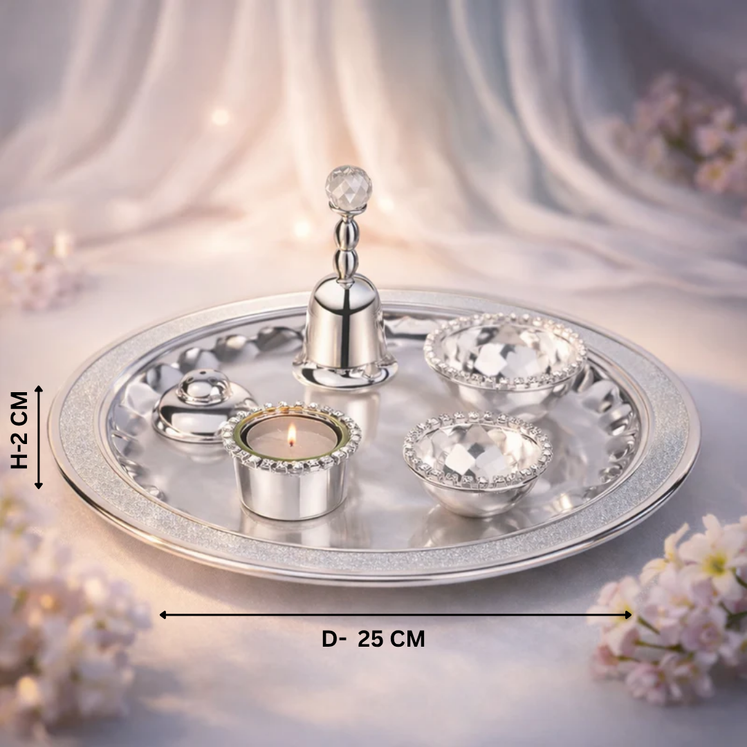 Puja Thal- Silver