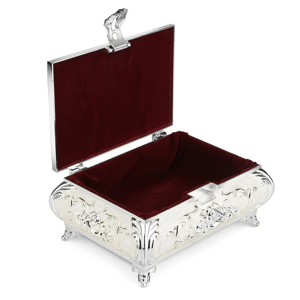Enamel Rose Box White