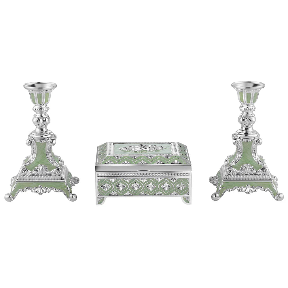 Set of 2 Candle stand + jewellery box