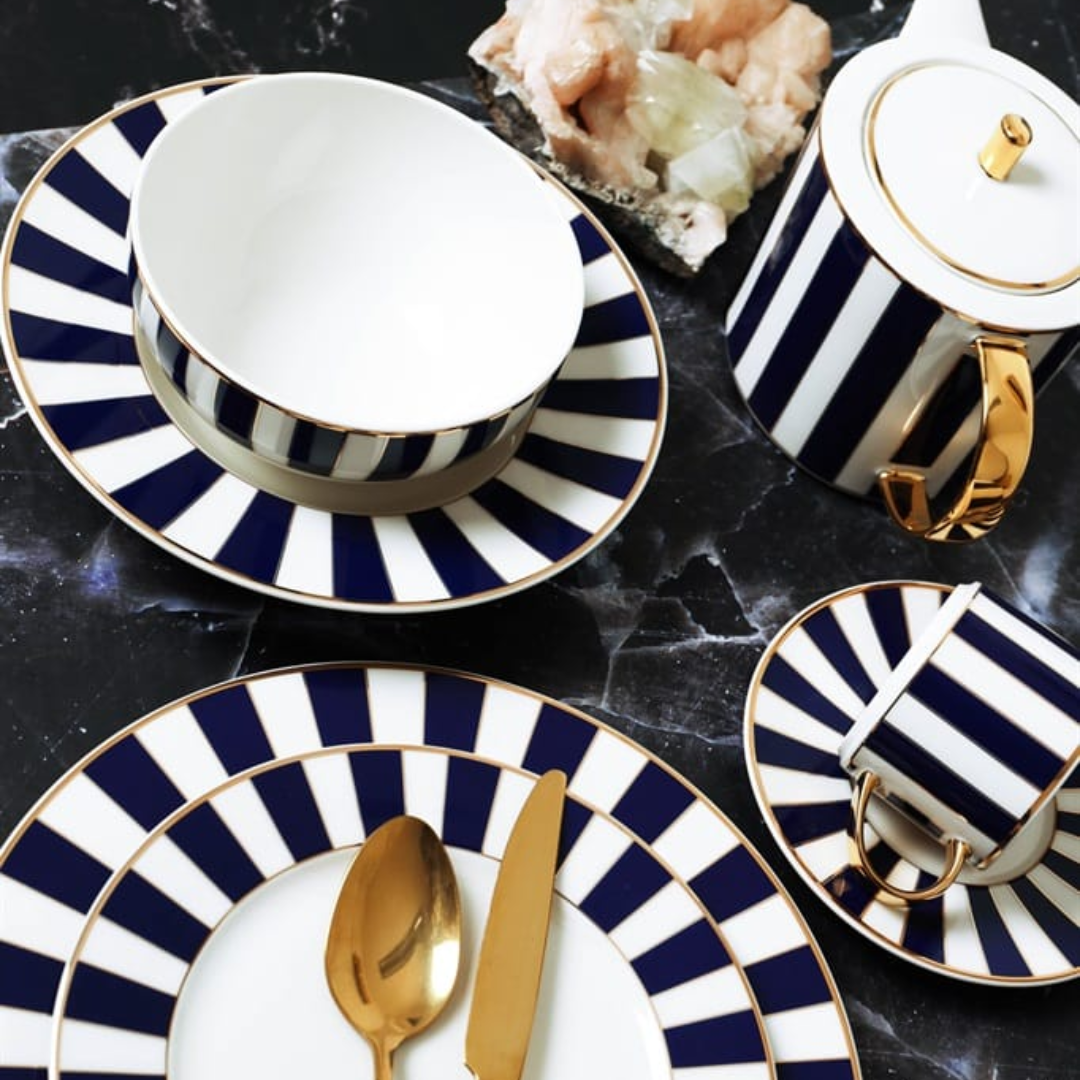 ROYAL SIGNATURE BLUE 37 Pcs Dinner Set