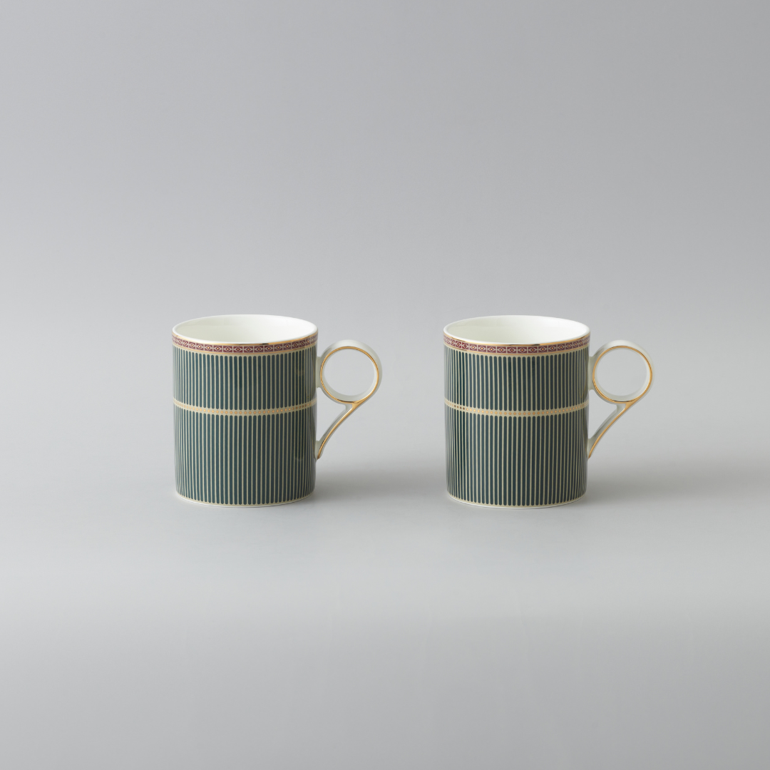 Regalia Stripes 2pcs Mugs Set