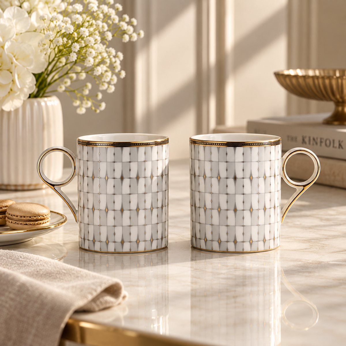 Majestic weave 2pc mug set
