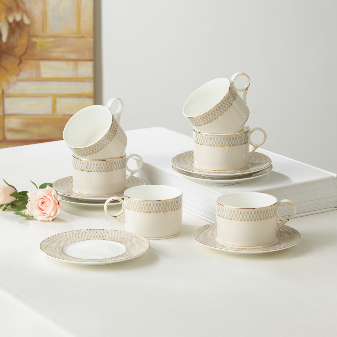 Minimal Magestic 12pcs Tea Set