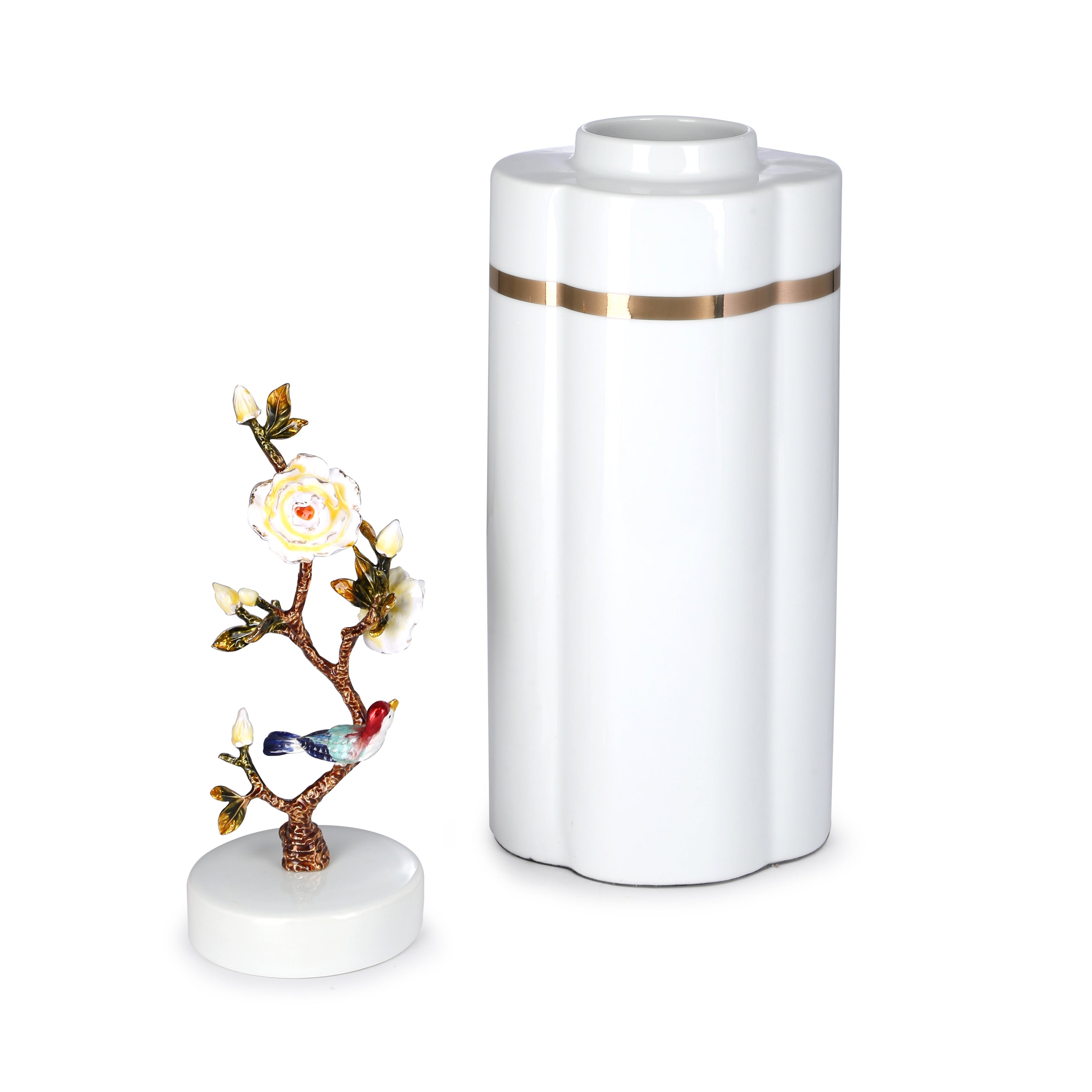 Marisa White Gold Vase (L)