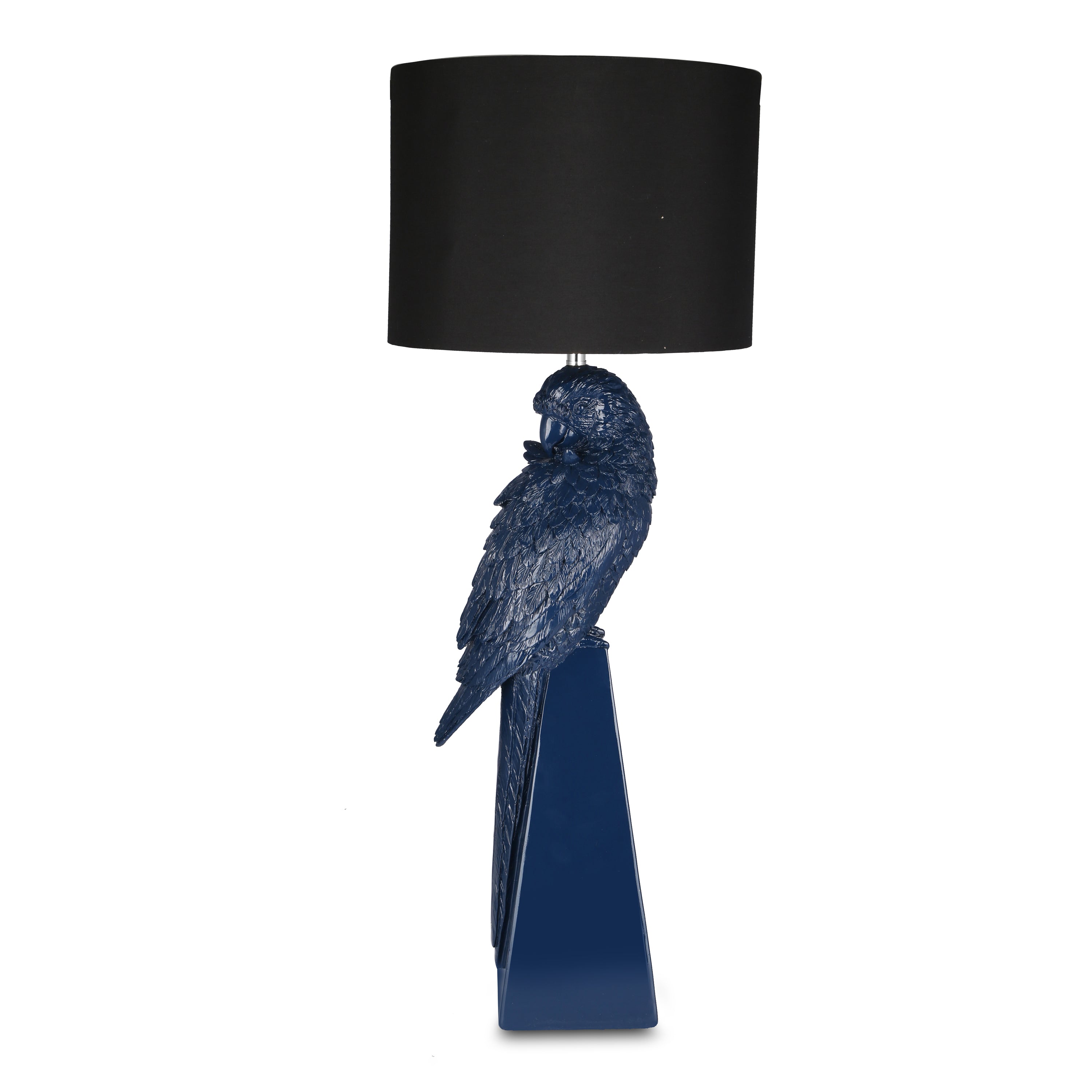 Macaw Lamp(Elegant Black Parrot Table Lamp)