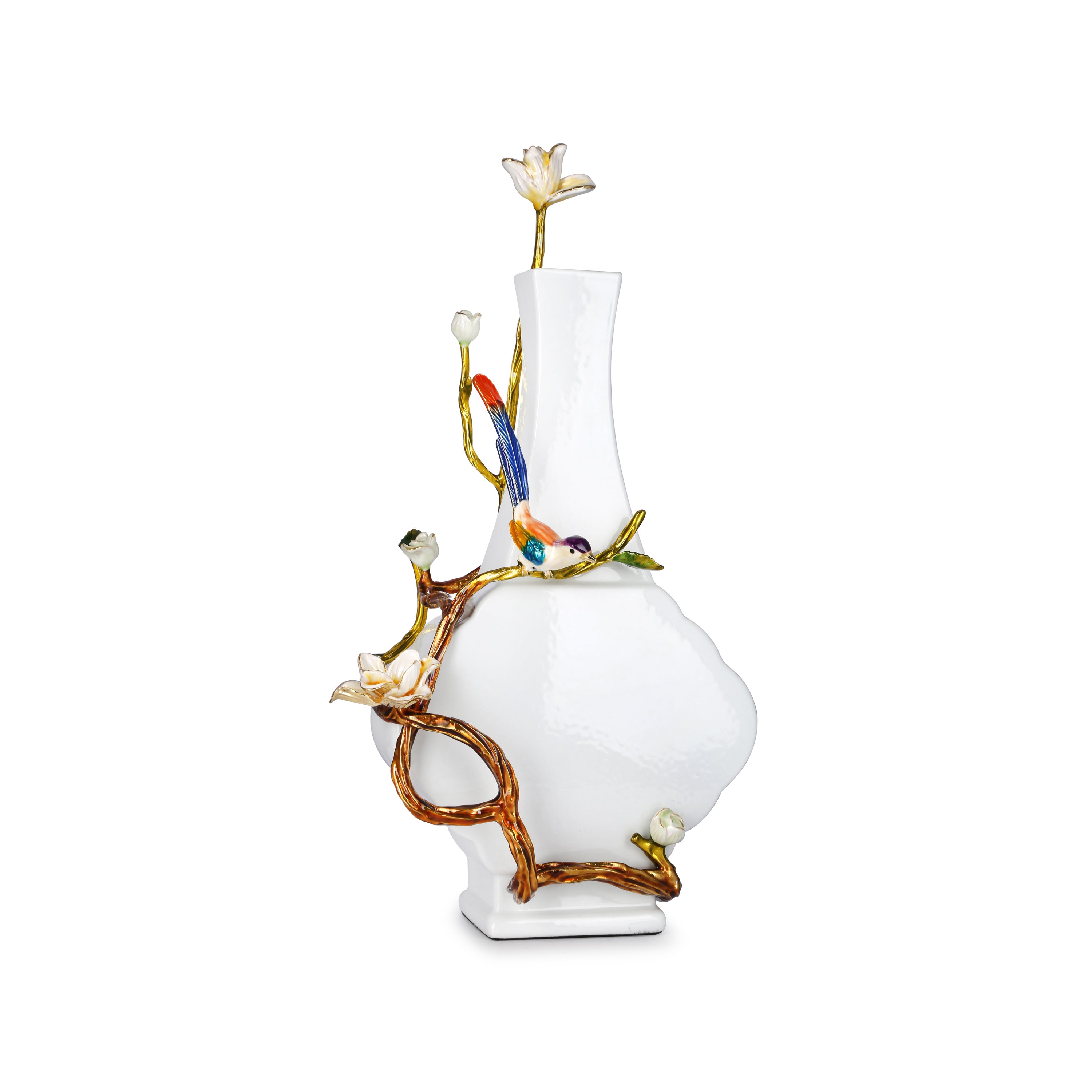 Greek White Vase (M) (H-39CM)
