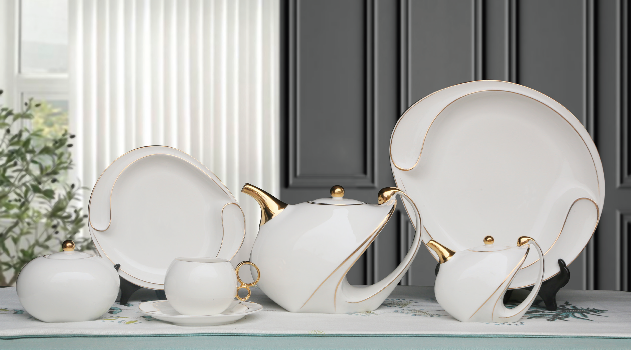 Luxury Tea set White