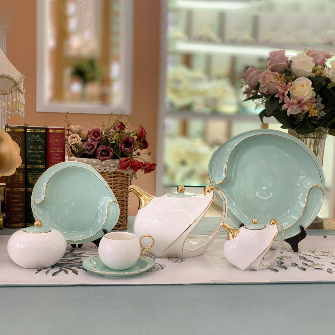 Luxury Tea set Green