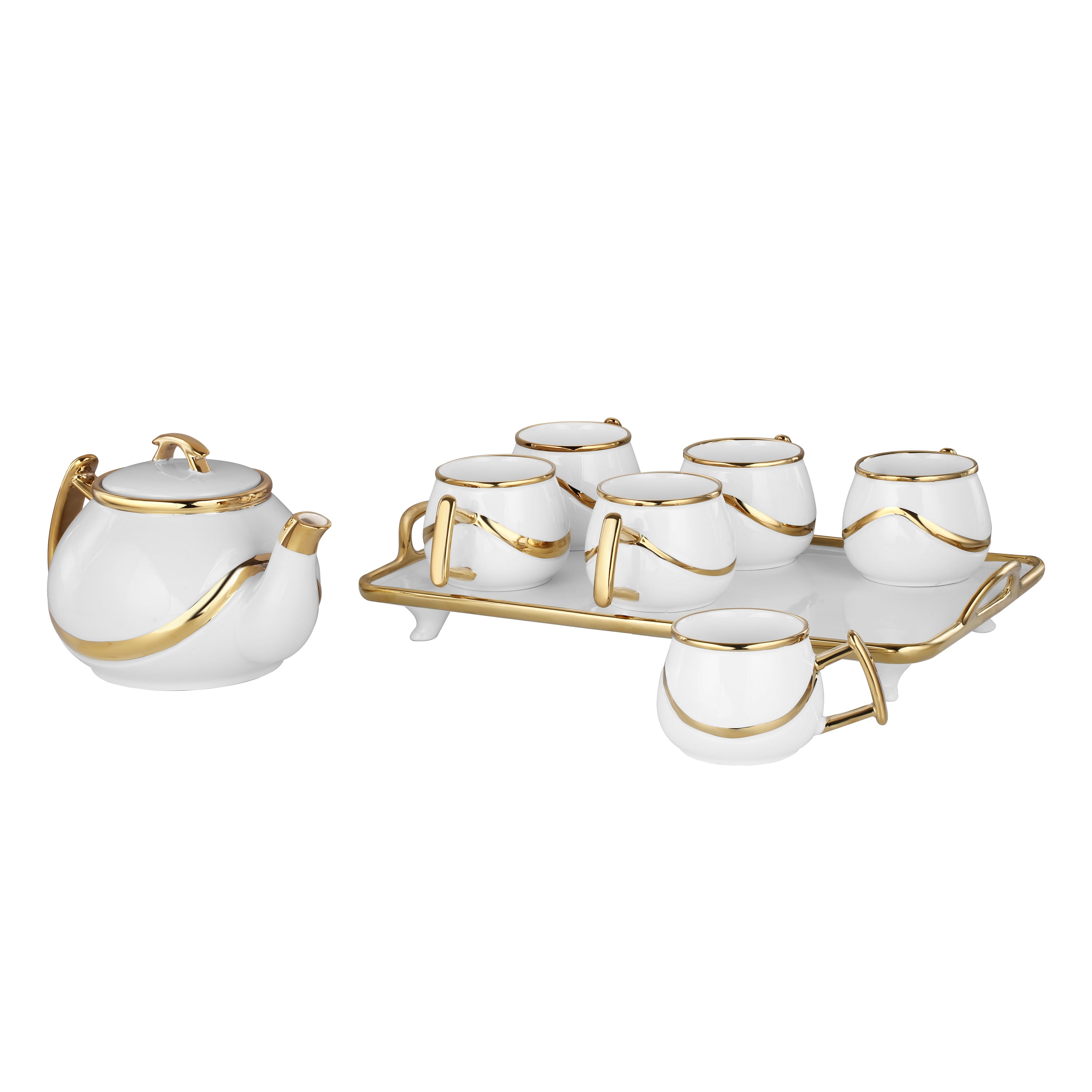 Regal Tea Set with Tea Pot and Tray
