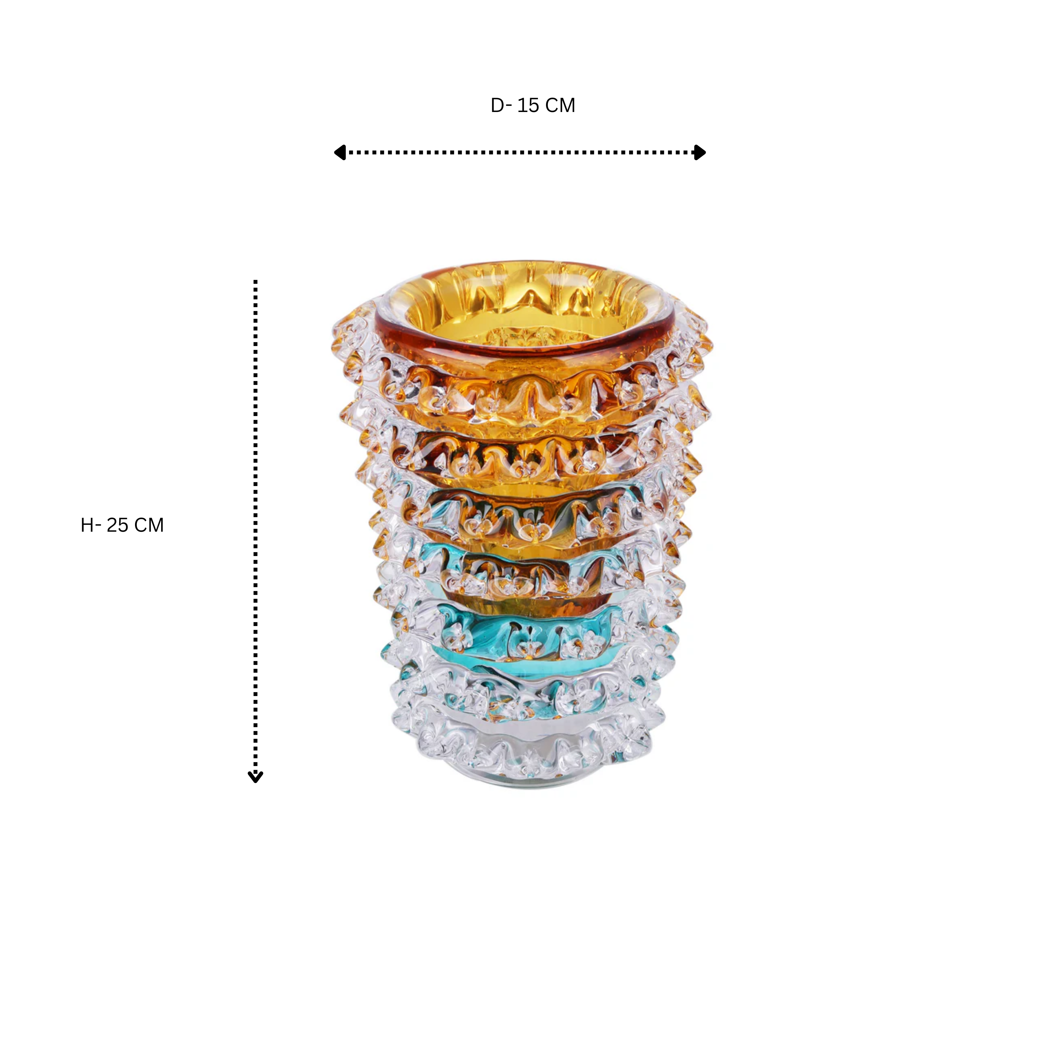 Crystal Golden Cascade Bowl