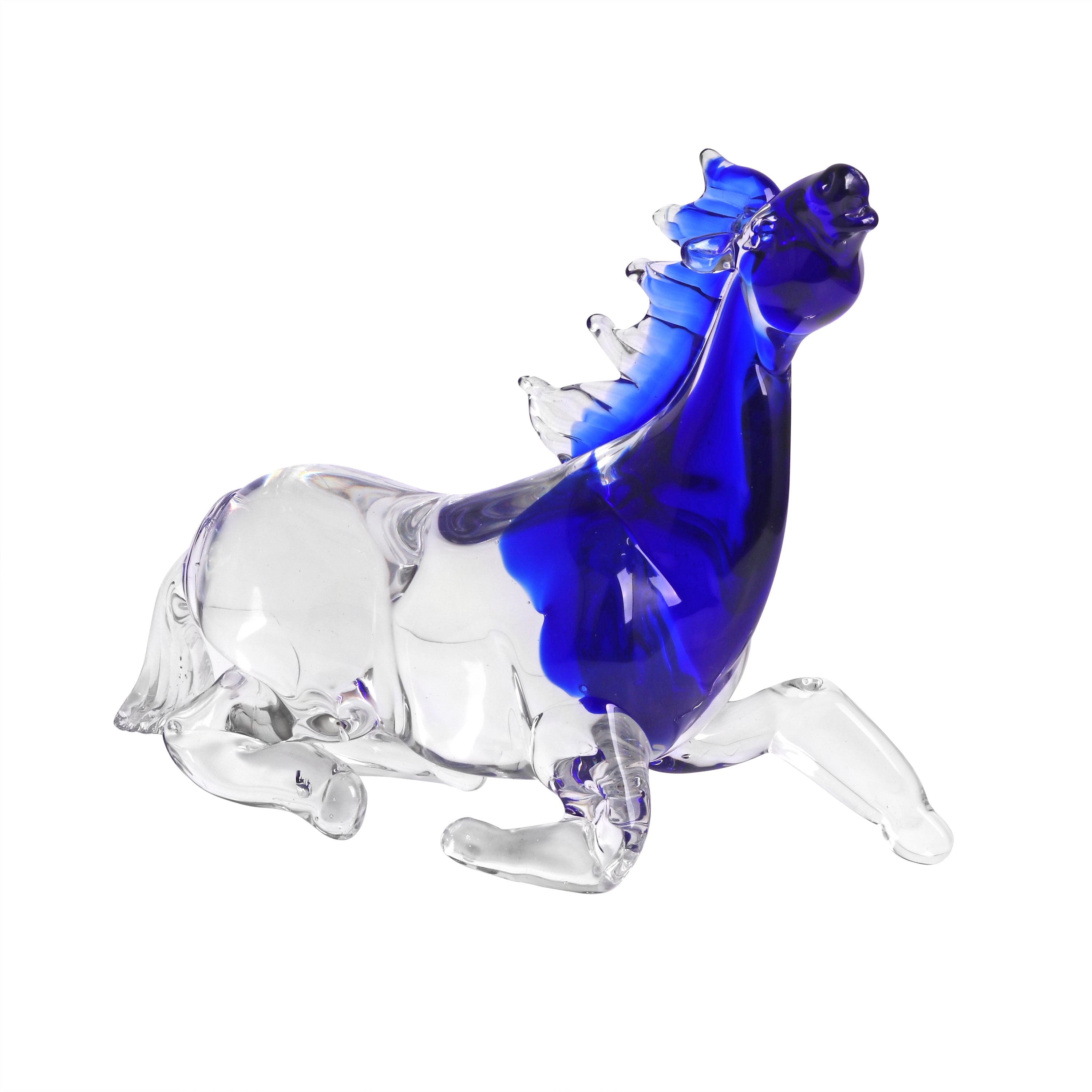 Majestic Crystal Sitting Stallion