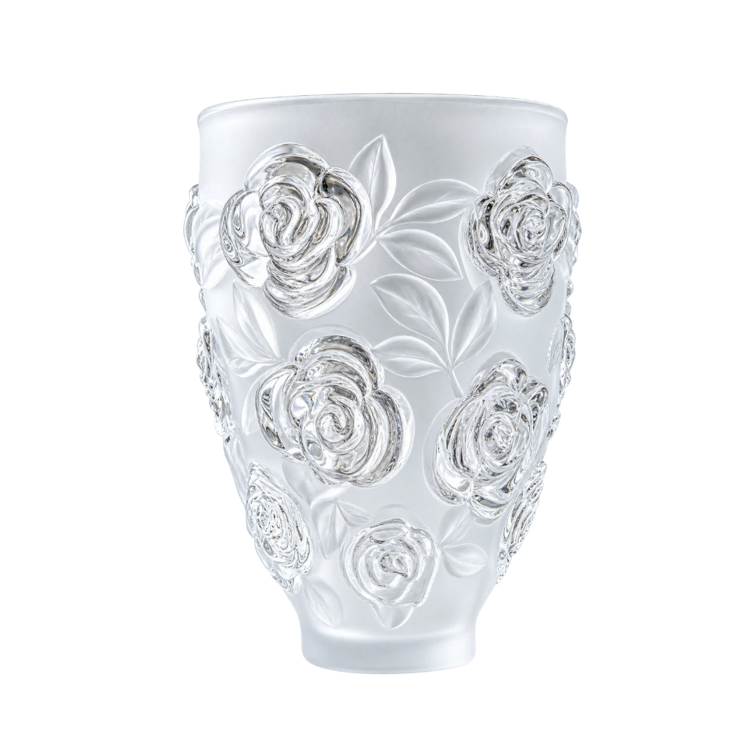 Eternal Rose Frosted Vase