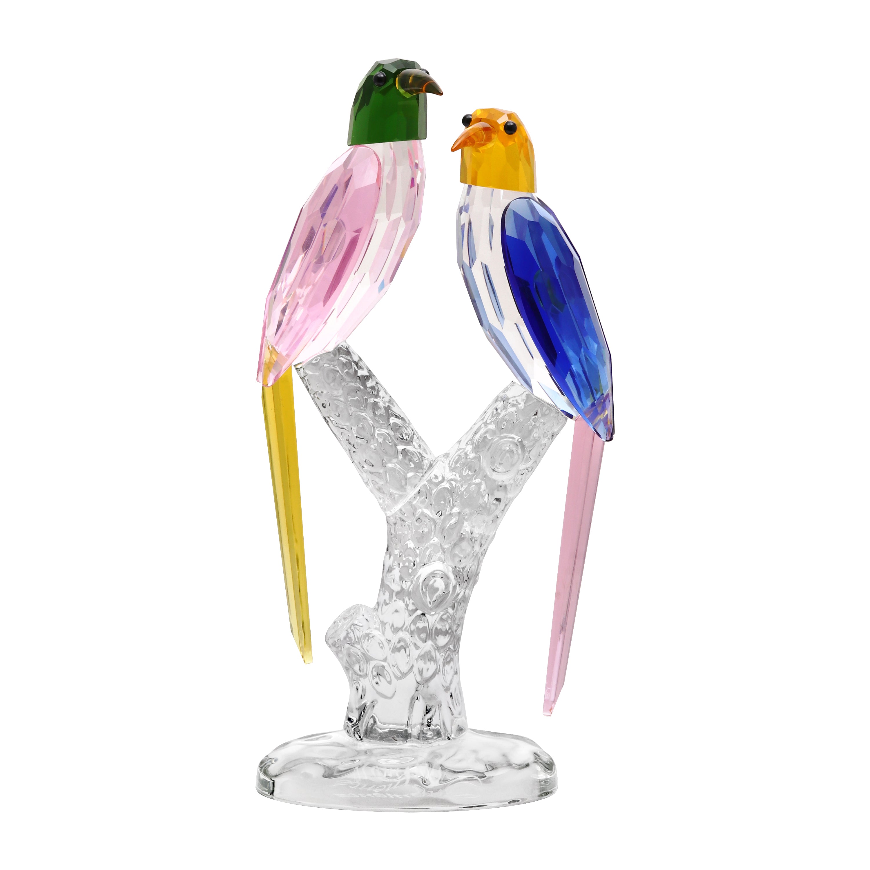 Crystal Love Birds on Branch Showpiece