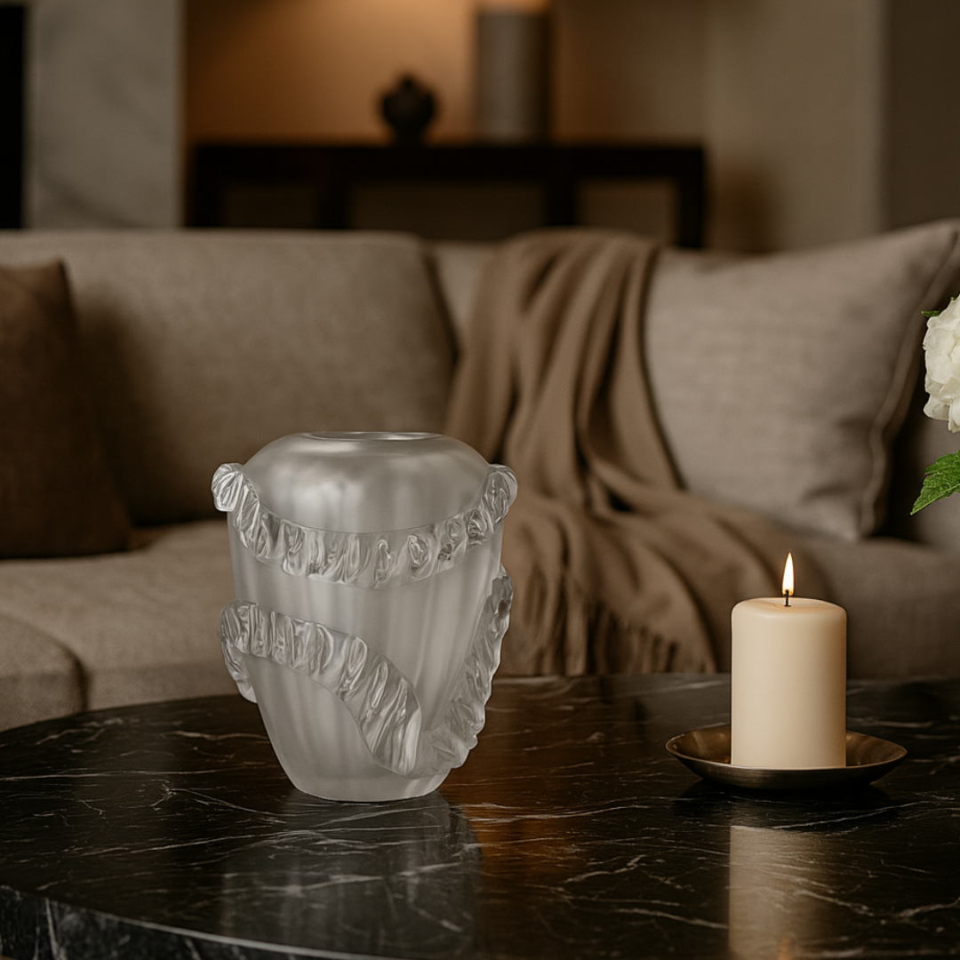 CRYSTAL WHIRL VASE Small