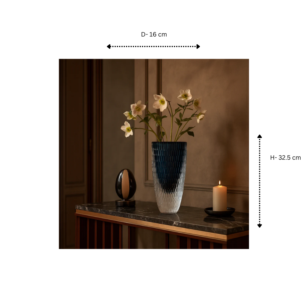 Crystal Frosted Vase