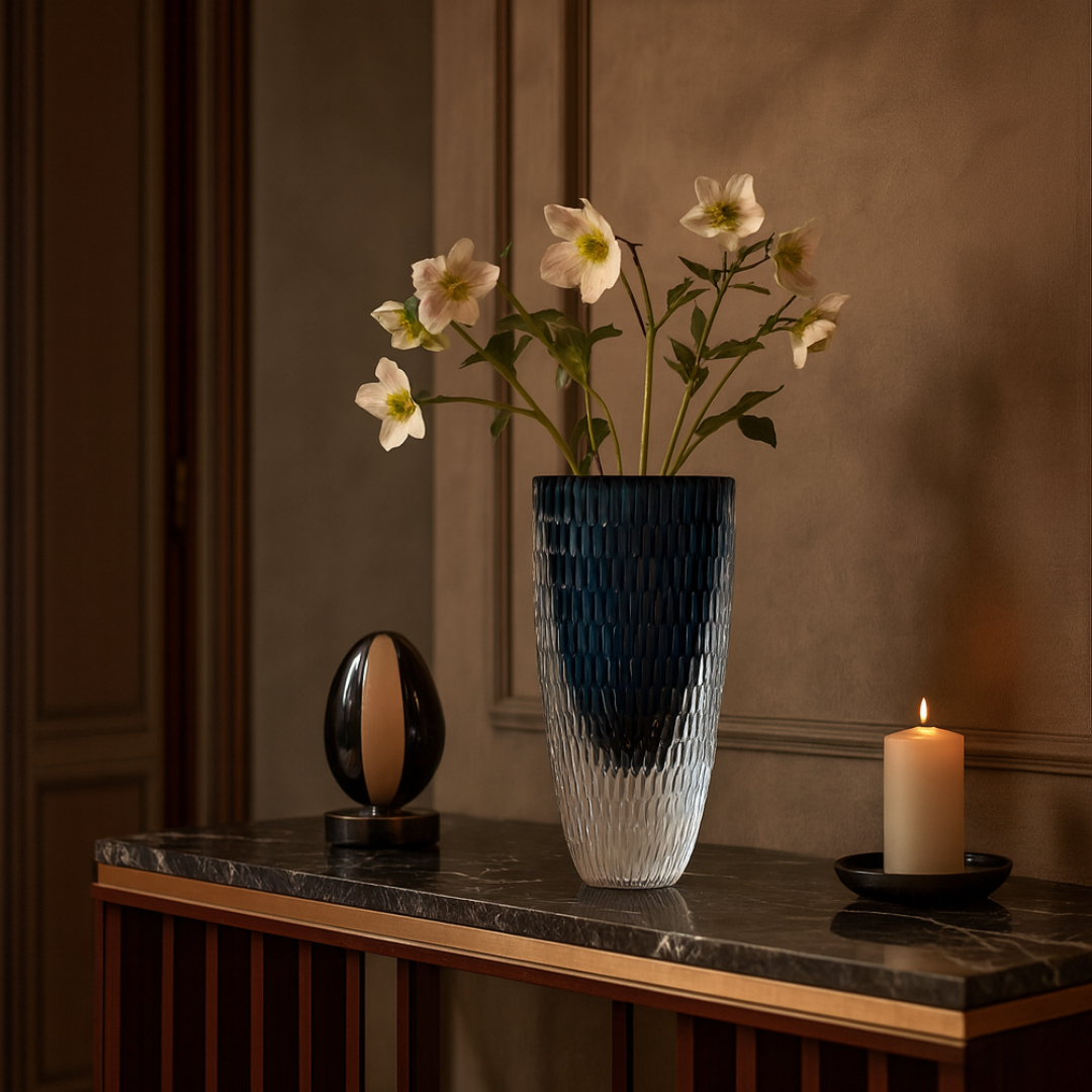 Crystal Frosted Vase