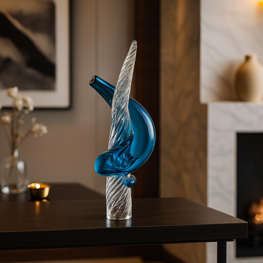 Crystal Wave Spiral Showpiece Large