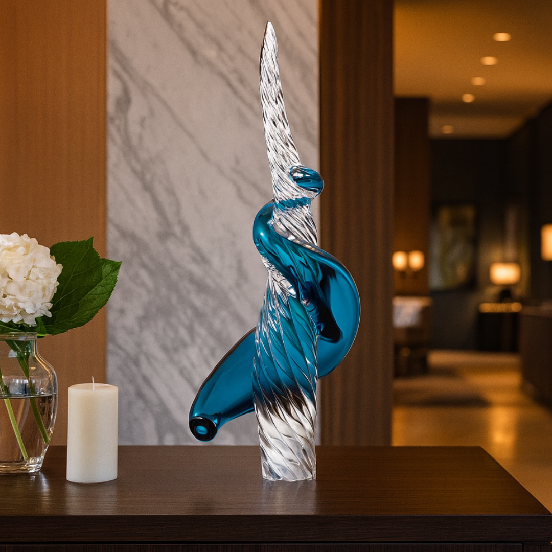 Crystal Wave Spiral Showpiece Small