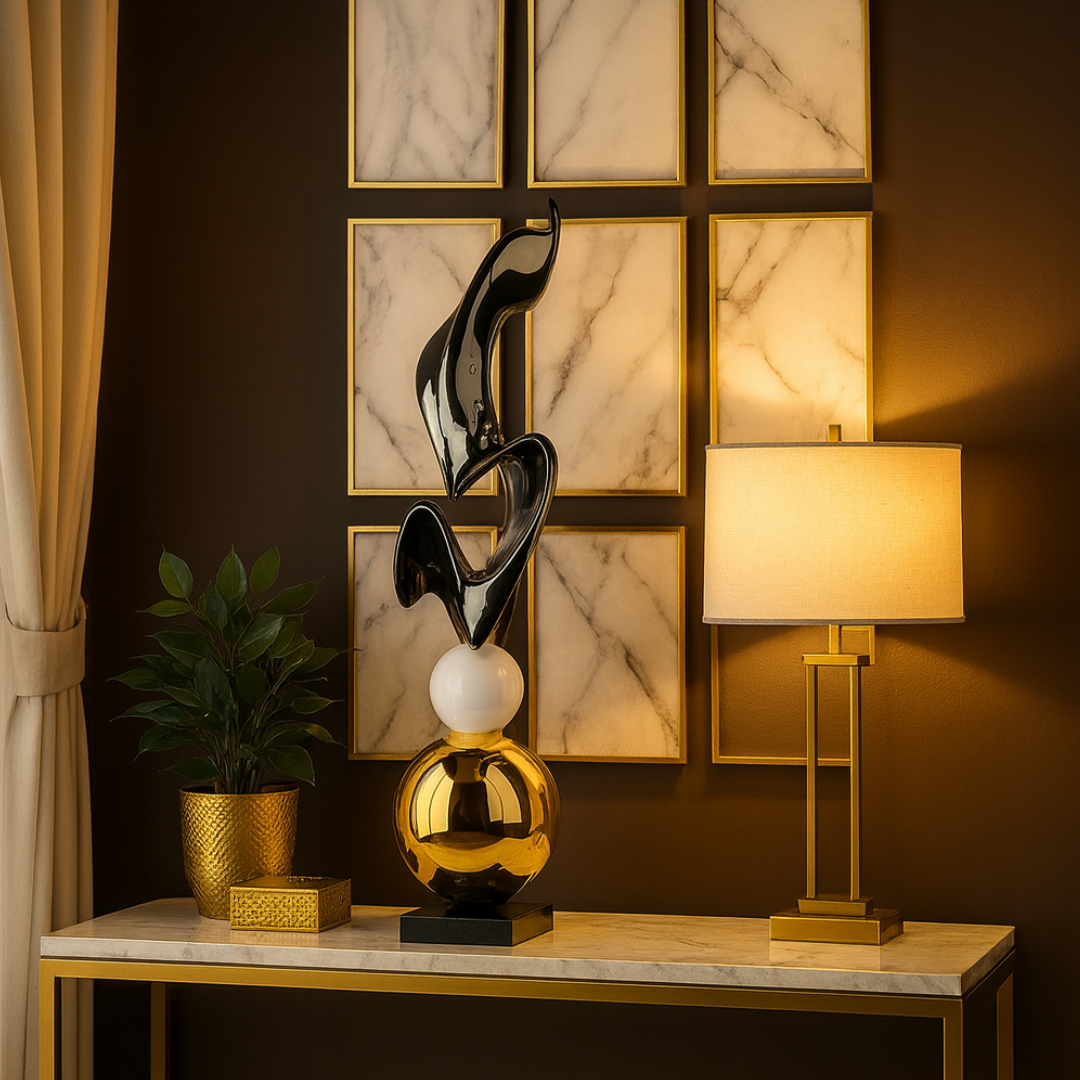 Abstract Sculpture on Sphere