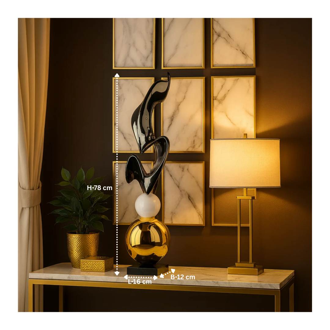 Abstract Sculpture on Sphere