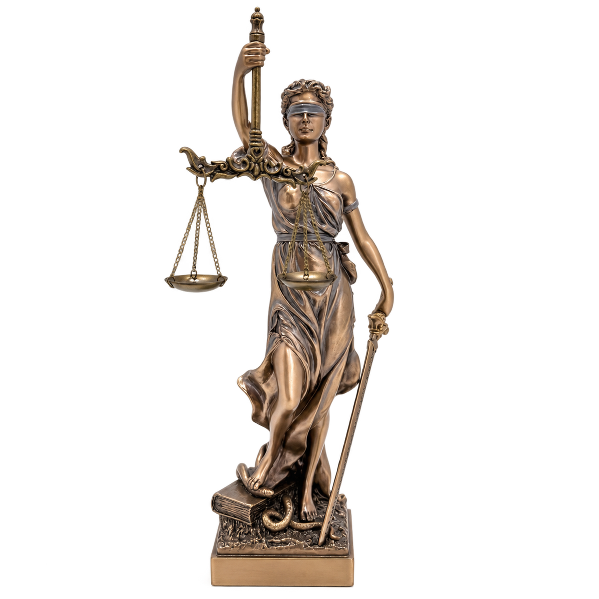 Greek goddess justice figure