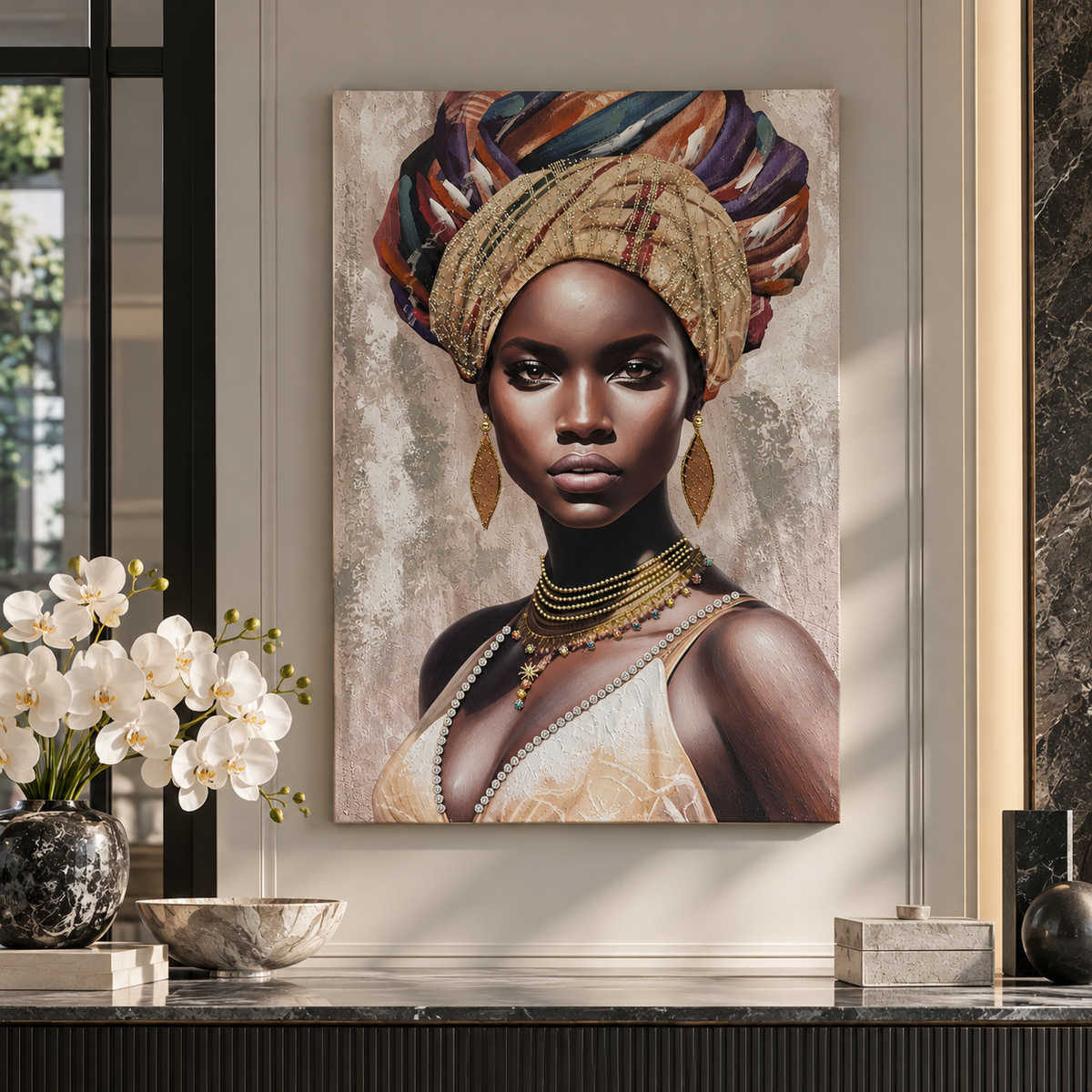 A woman of grace painting