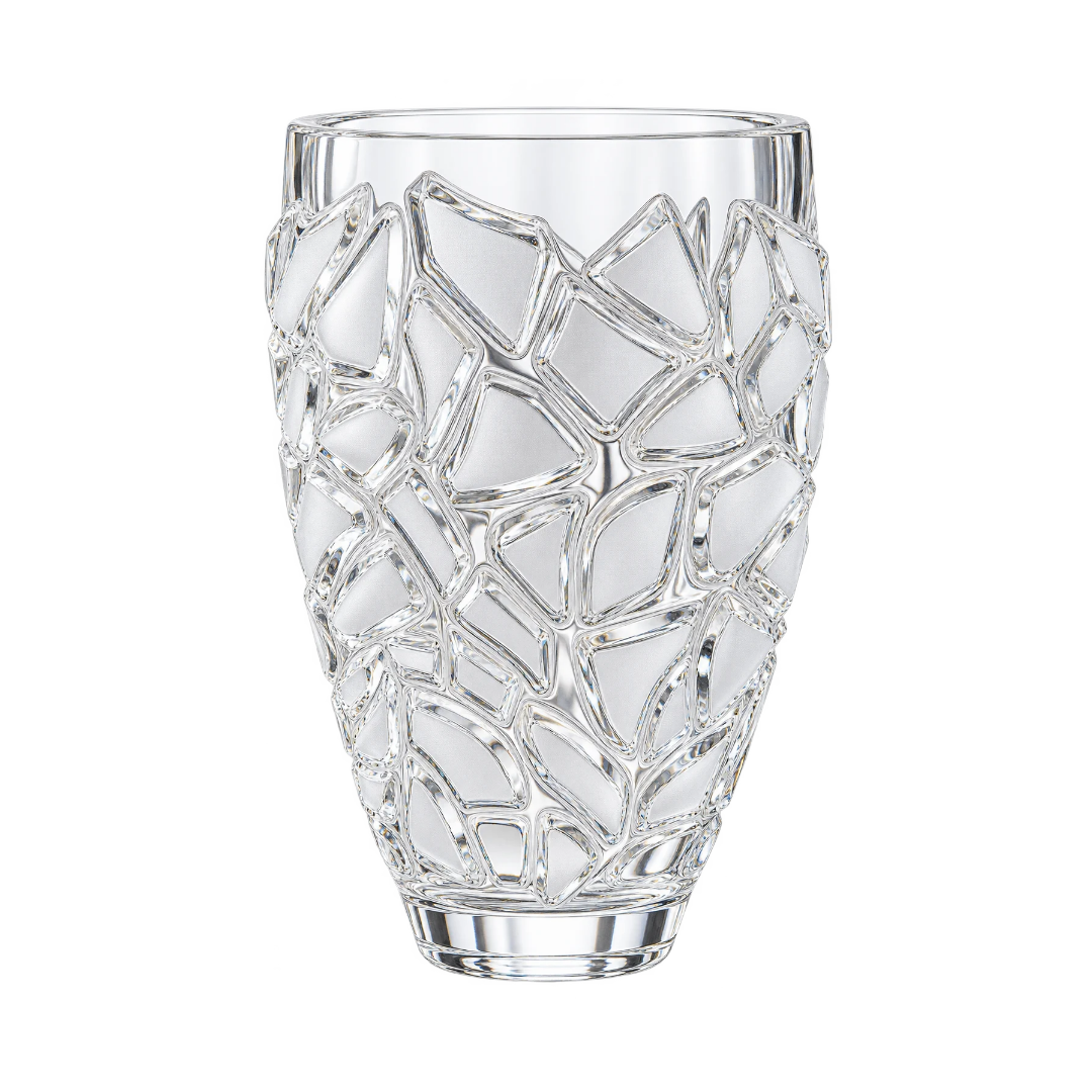 Crystal Bloom Frosted Vase