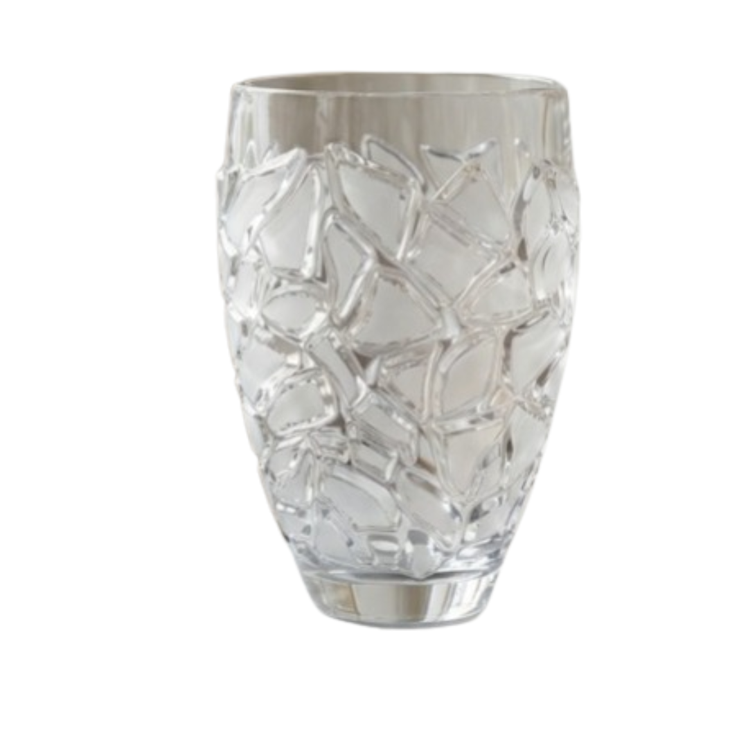 Crystal Bloom Frosted Vase