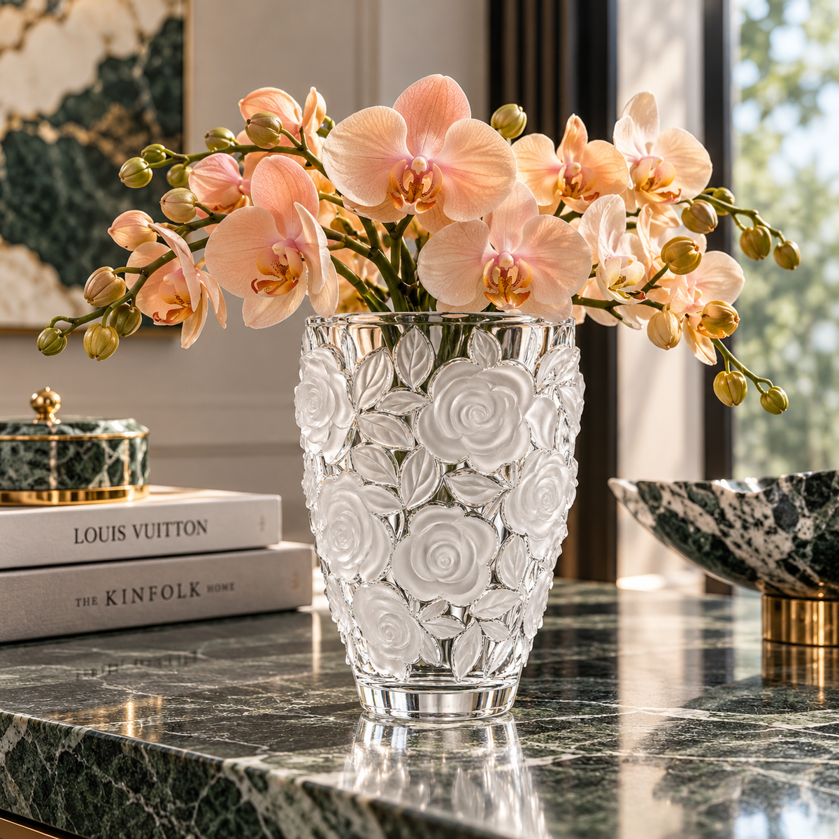 Eternal Rose Clear Vase