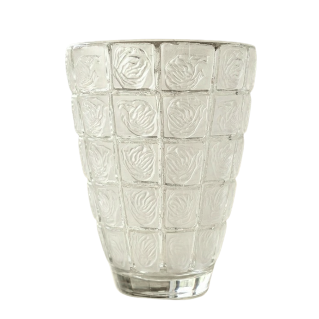 Crystal Mosaic Frosted Vase