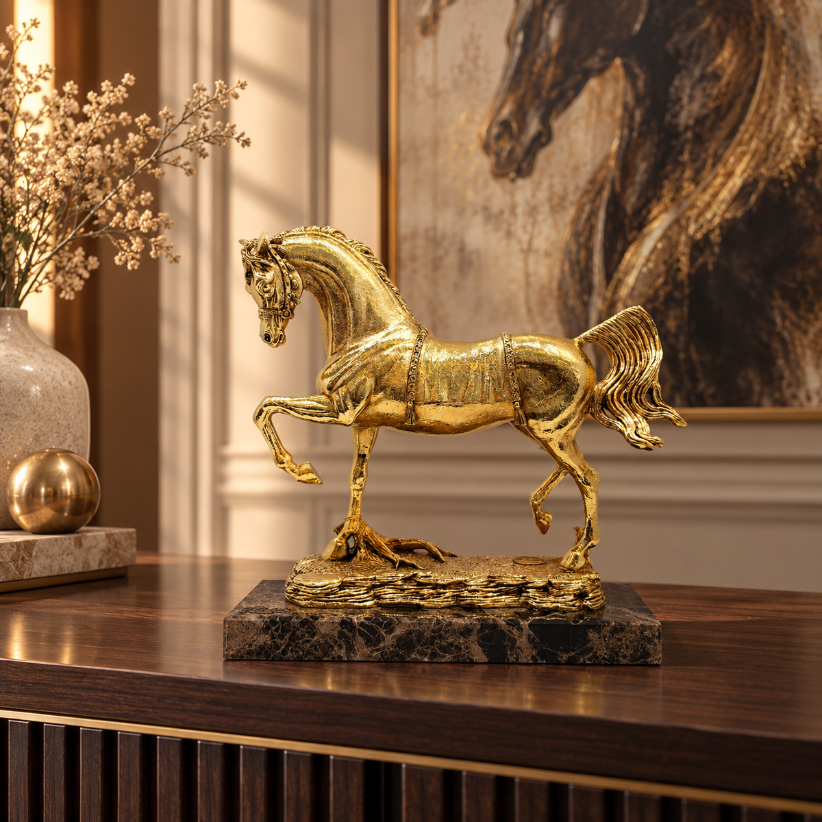 The golden stallion