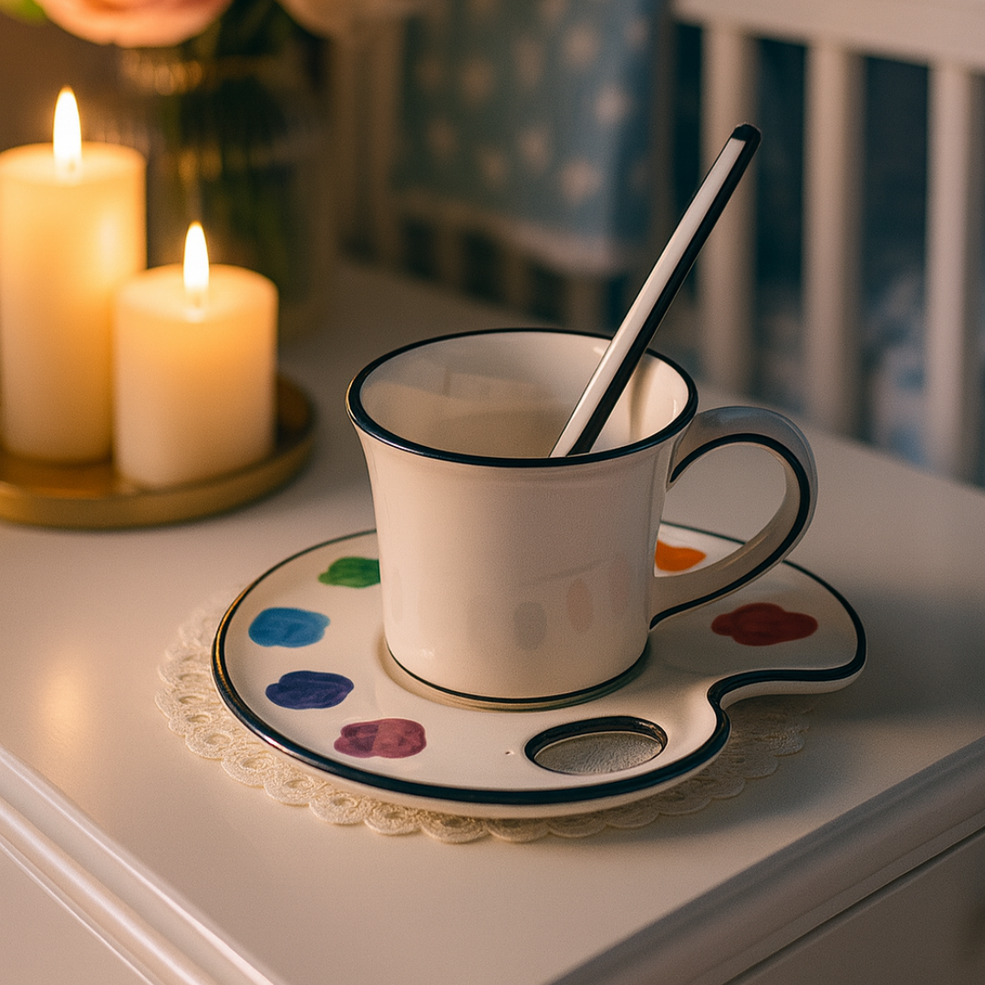 Paint Palette Plate (H-7.5CM)