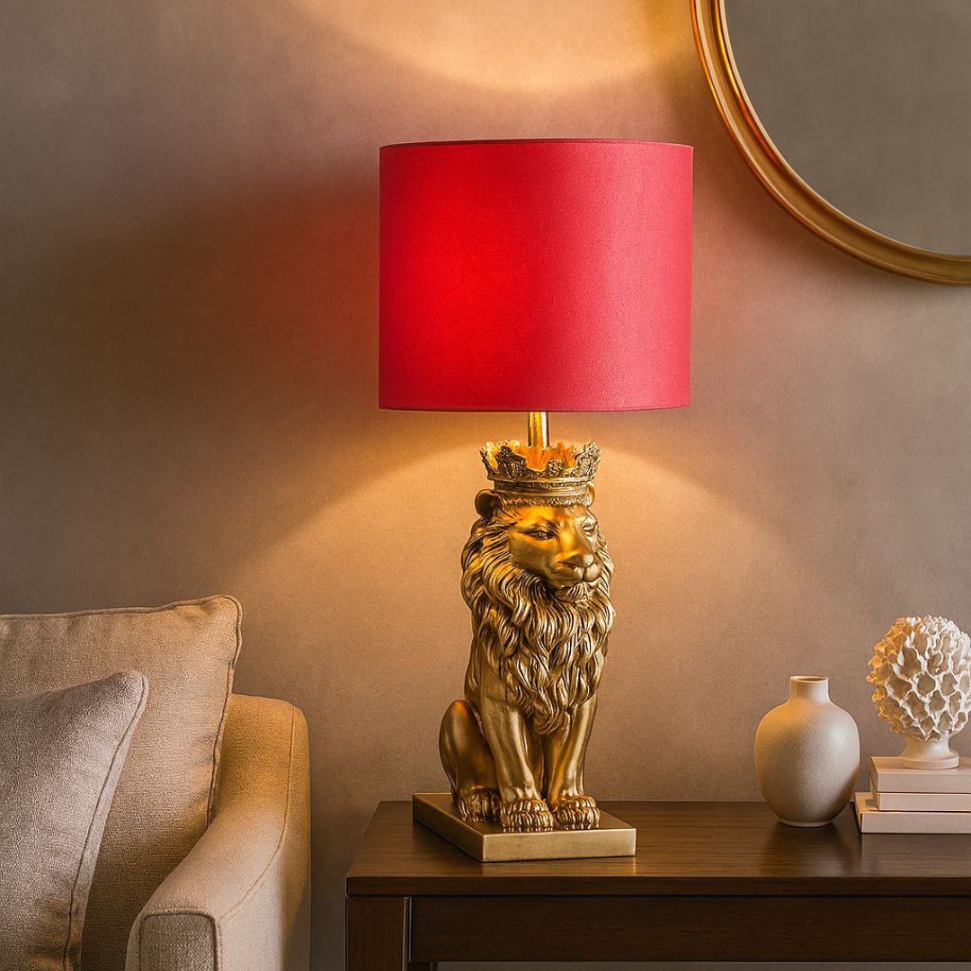 Lion Lamp (H-58.3CM)
