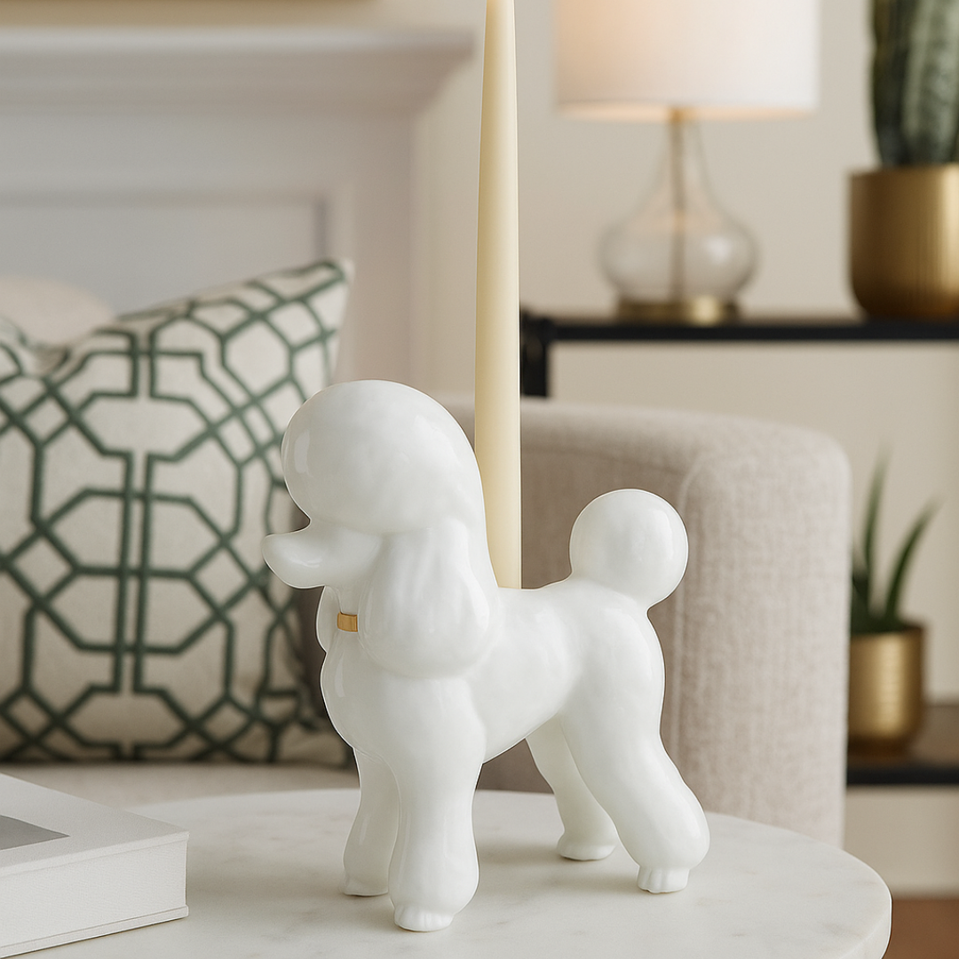 Poodle Candle Holder