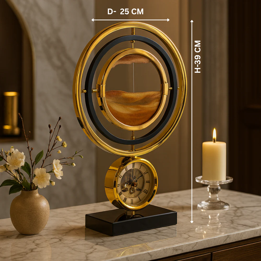 Eternal Flow Timepiece with Clock