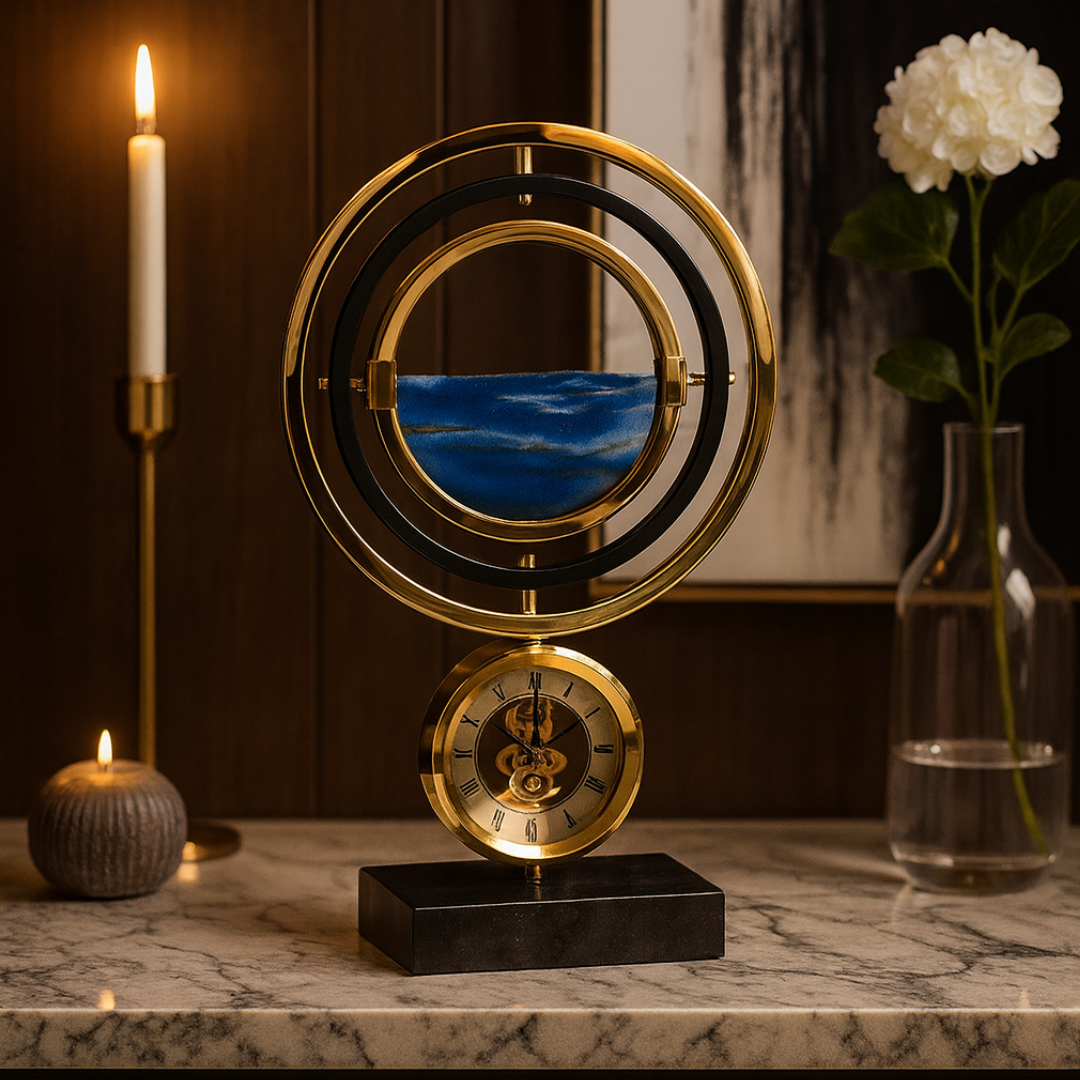 EternaFlow Timepiece with Clock