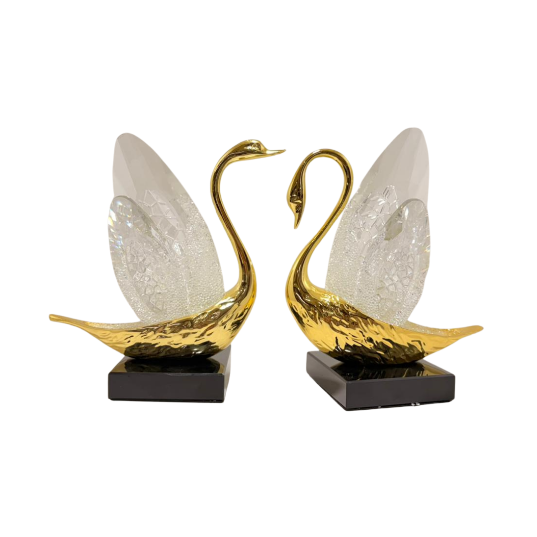 Set of Crystal Wing Swan