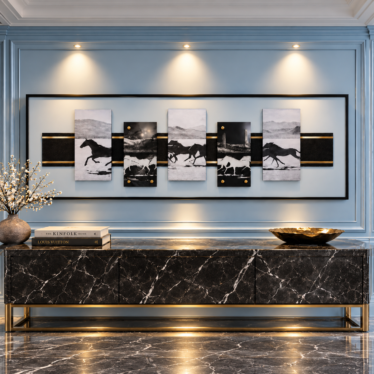 Gallop running horse wall art