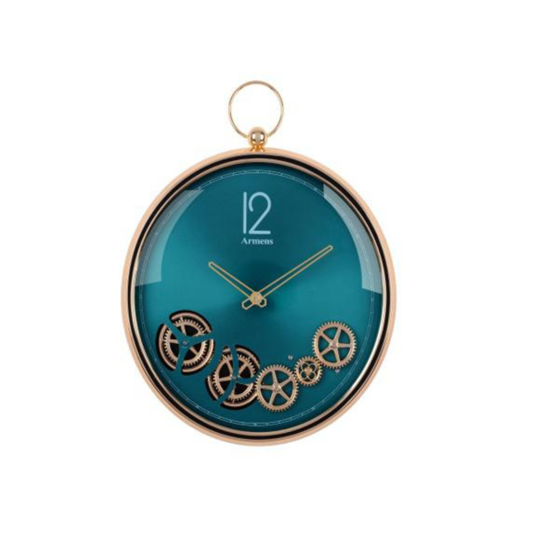 The Circle Of Time Wall Clock- Blue