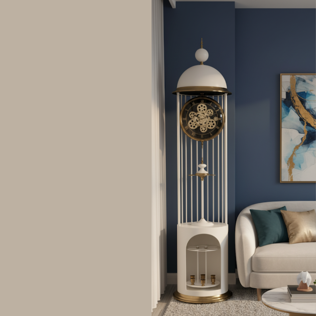 The Majestic Tower Clock- White