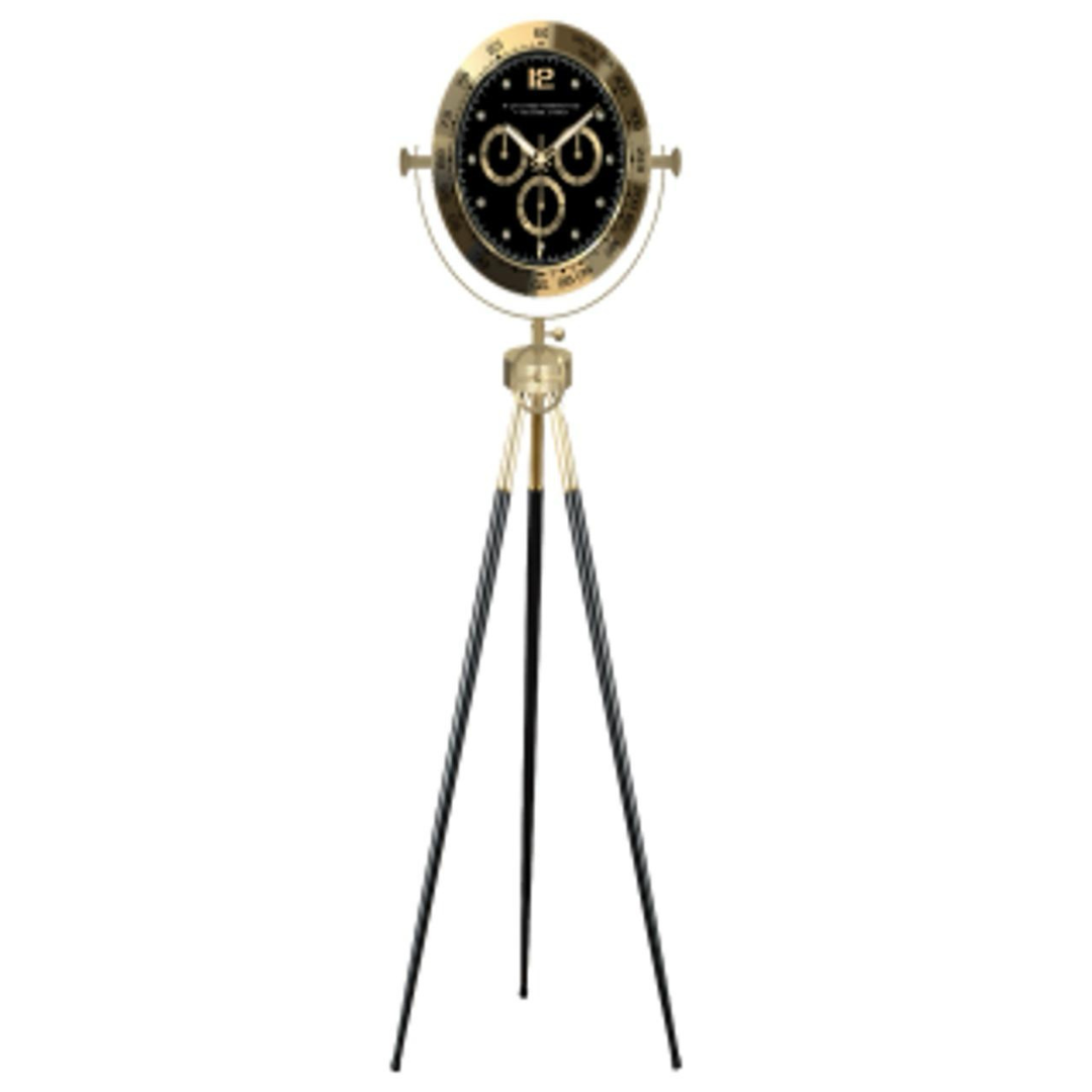 Golden Gem Clock- Black