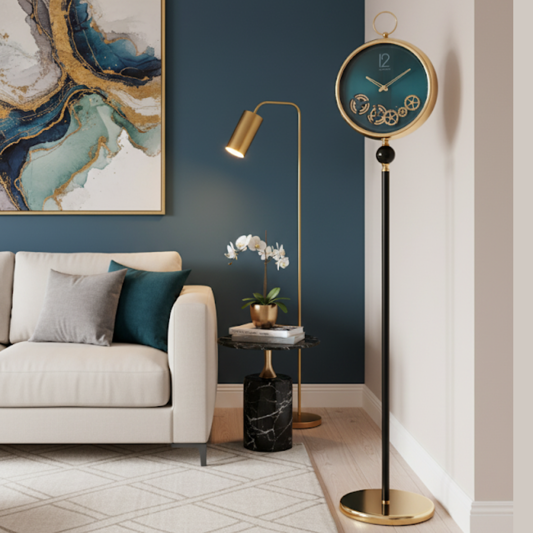 Orbit Of Time Clock- Black