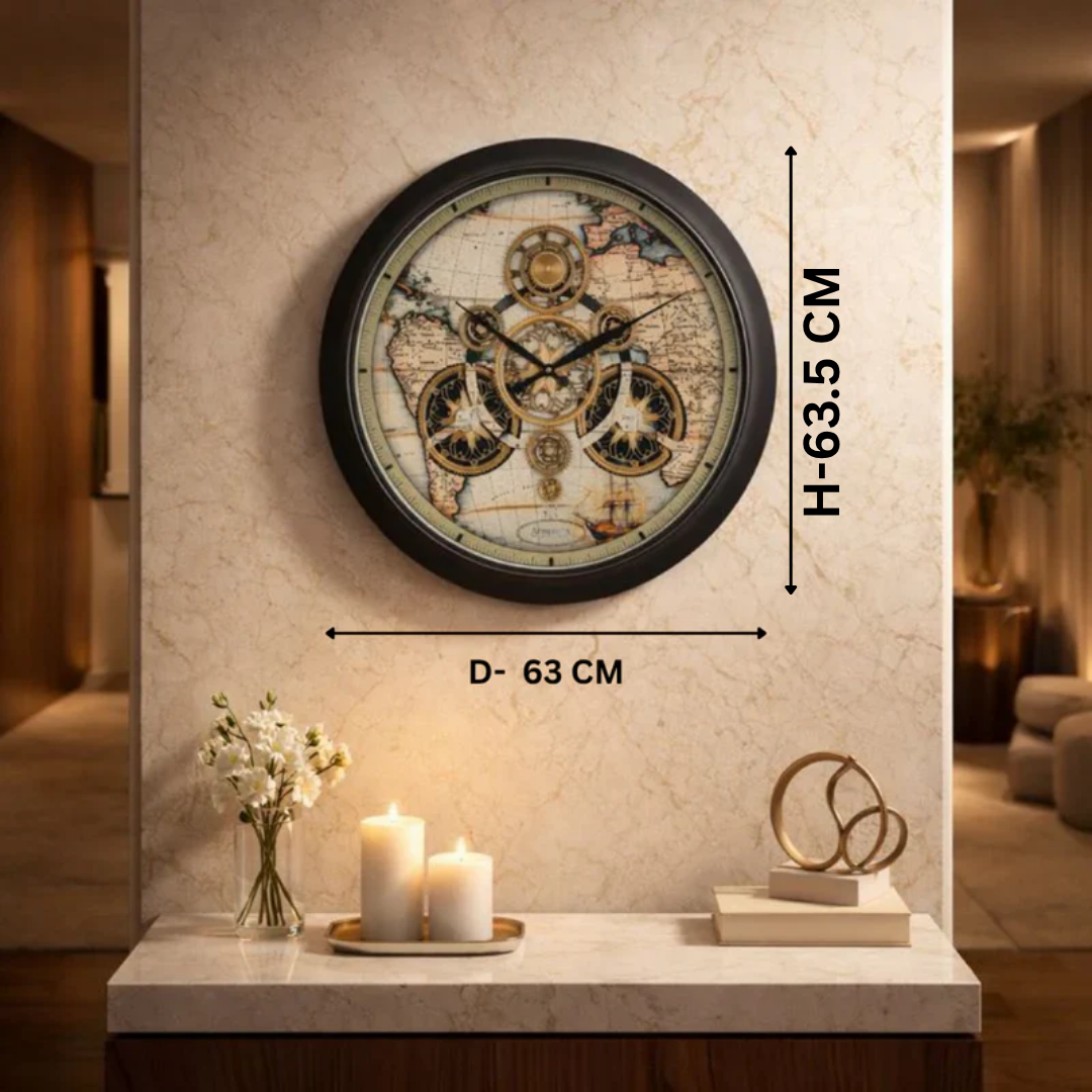 Wheels Of The World Clock