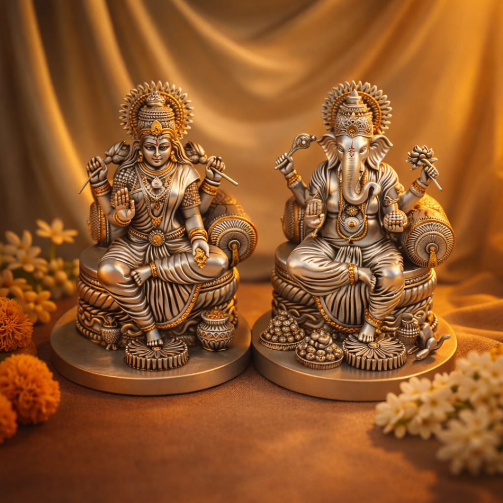 Majestic Laxmi Ganesha 10 inch