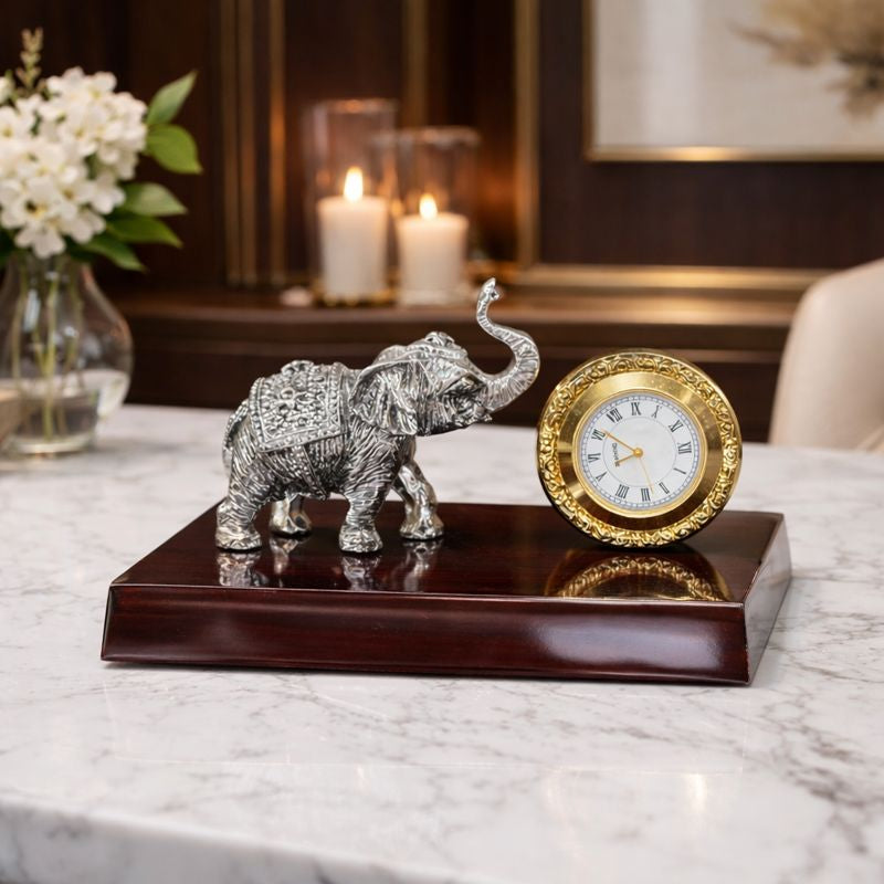 Elephant With Clock
