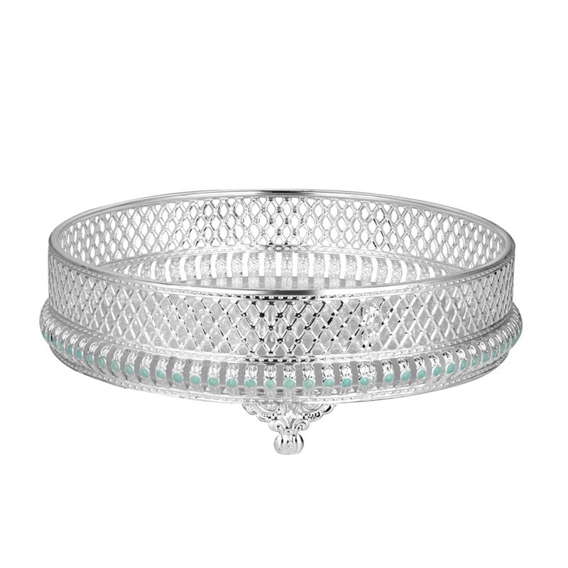 Radiant Round Tray Blue